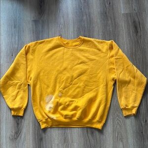 Vintage 90s Yellow Crewneck Sweater